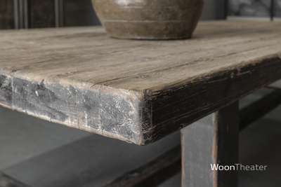 Stoere eettafel | oud vergrijsd hout