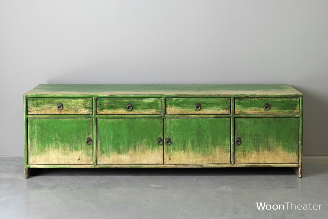 Tv dressoir eclectisch | groen