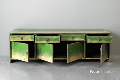 Tv dressoir eclectisch | groen