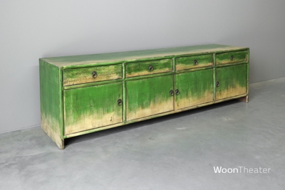 Tv dressoir eclectisch | groen