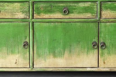 Tv dressoir eclectisch | groen