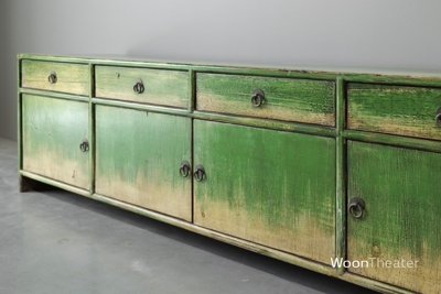 Tv dressoir eclectisch | groen