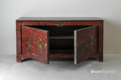 Authentiek rood beschilderd dressoir | China