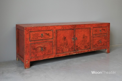 Antiek Chinees laag dressoir