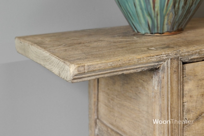 Wandtafel met 3 lade | oud hout