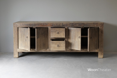 Strak landelijk dressoir | verweerd hout