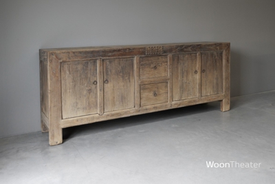 Strak landelijk dressoir | verweerd hout