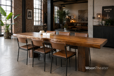 suarhouten eettafel stijlvol wonen