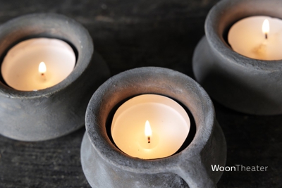 Waxinelichthouder met oor | Organic