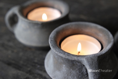Waxinelichthouder met oor | Organic