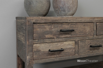 Wandtafel 5 lade | oud hout