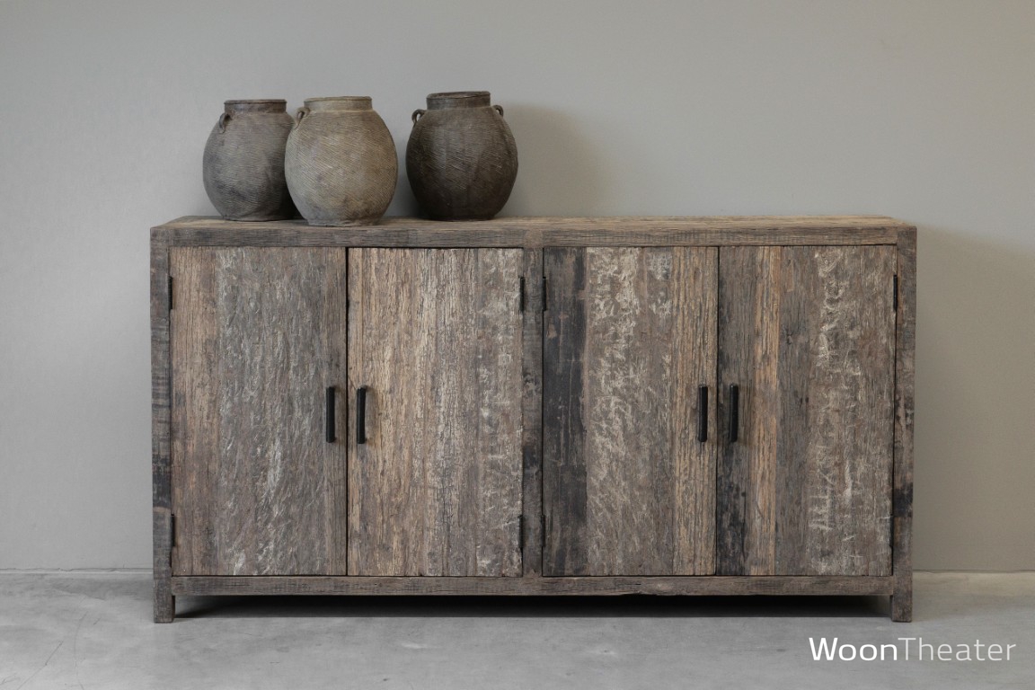 Dressoir 4 deuren | oud hout