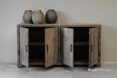 Dressoir 4 deuren | oud hout