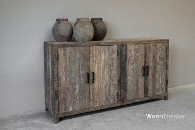 Dressoir 4 deuren | oud hout