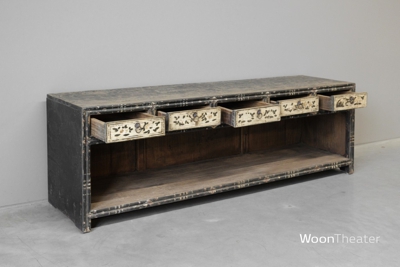 Origineel oud dressoir laag 