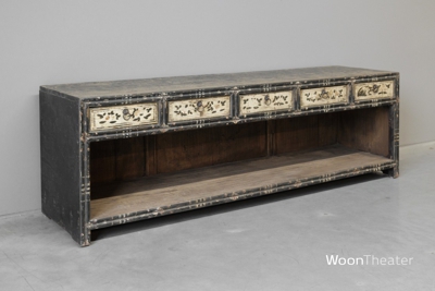 Origineel oud dressoir laag 