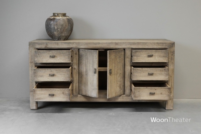 Grijs verweerd dressoir | landelijk wonen