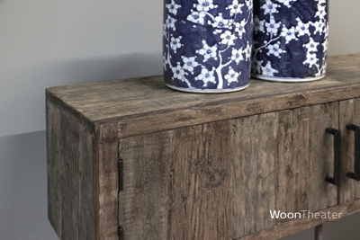 Hangend tv dressoir | oud rustiek hout