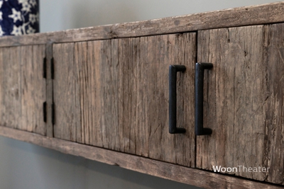 Hangend tv dressoir | oud rustiek hout