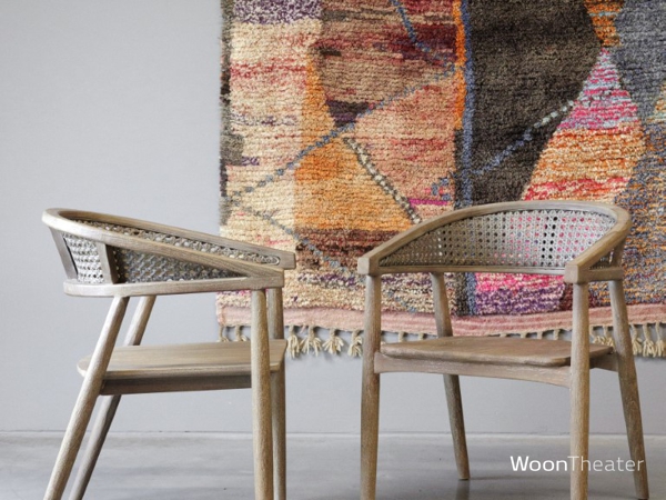 Set/6 eetkamerstoelen | Premium teakhout