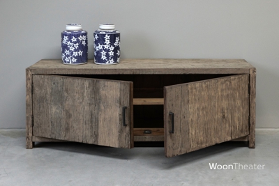 Stoer rustiek houten tv-dressoir | Monaco
