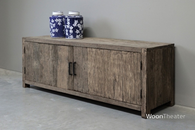 Stoer rustiek houten tv-dressoir | Monaco