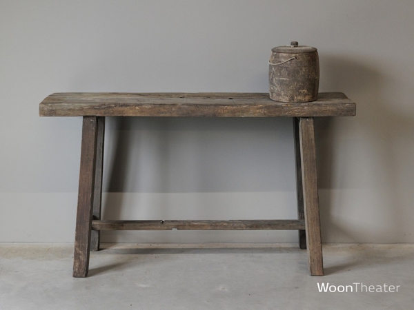 Sidetable organisch | oud hout