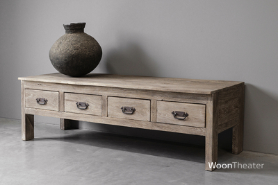 Oude tv tafel | rustiek verweerd
