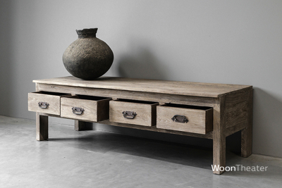 Oude tv tafel | rustiek verweerd
