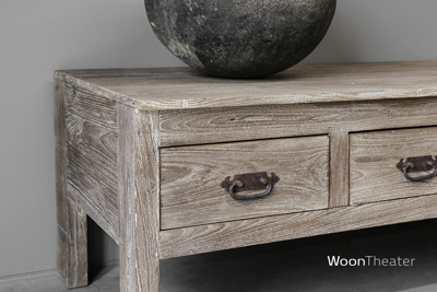 Oude tv tafel | rustiek verweerd