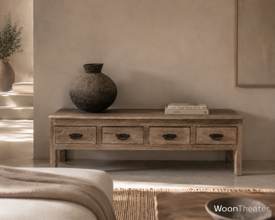 Oude tv tafel | rustiek verweerd