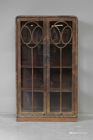 Origineel oude vitrinekast | Art Deco