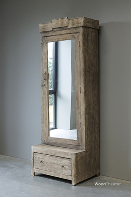 Origineel oude spiegelkast 