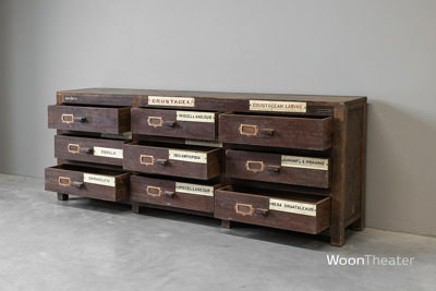 Vintage museum ladekast | authentiek exemplaar