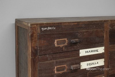 Vintage museum ladekast | authentiek exemplaar