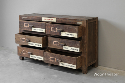 Vintage museum ladekast | authentiek exemplaar