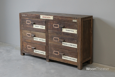 Vintage museum ladekast | authentiek exemplaar