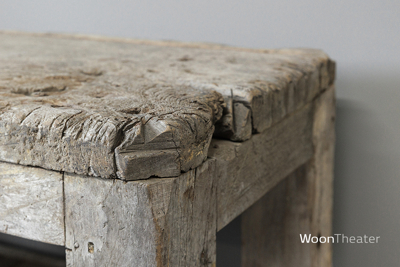 Unieke oude (tv) workmate tafel | rustiek