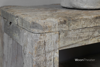 Unieke oude (tv) workmate tafel | rustiek