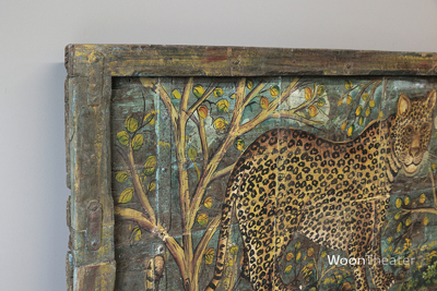 Vintage wandpaneel | handgeschilderd