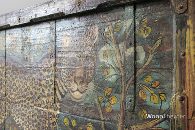 Vintage wandpaneel | handgeschilderd