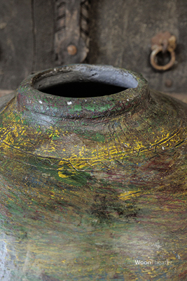 Unieke oude Tribal pot | India
