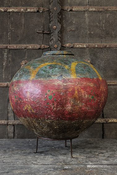 Unieke oude Tribal pot | India
