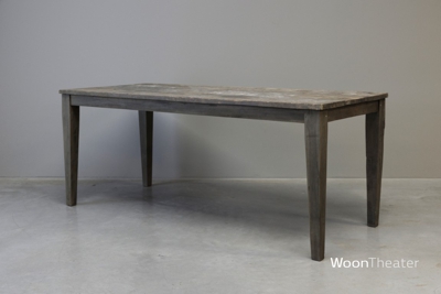Antieke landelijke eettafel | oud teakhout