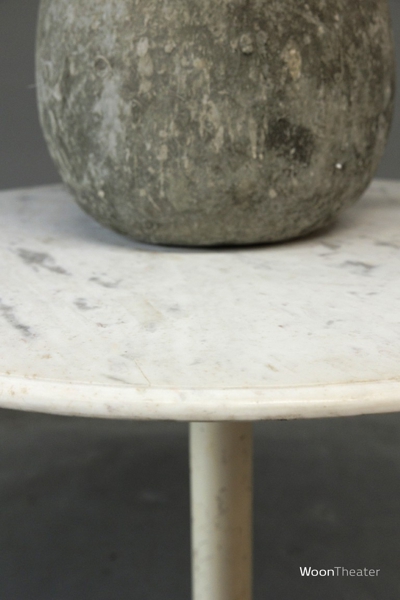 Bistrotafel met rond marmer blad | India