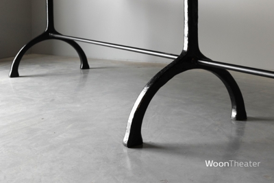 XXL eettafel op gietijzeren onderstel | India