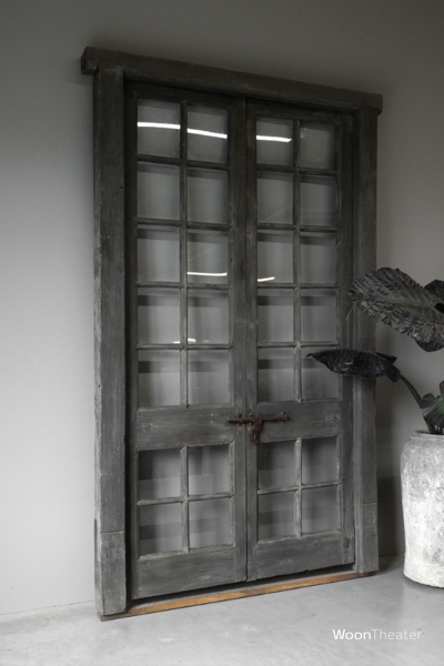 Origineel oud deurpui glas | India