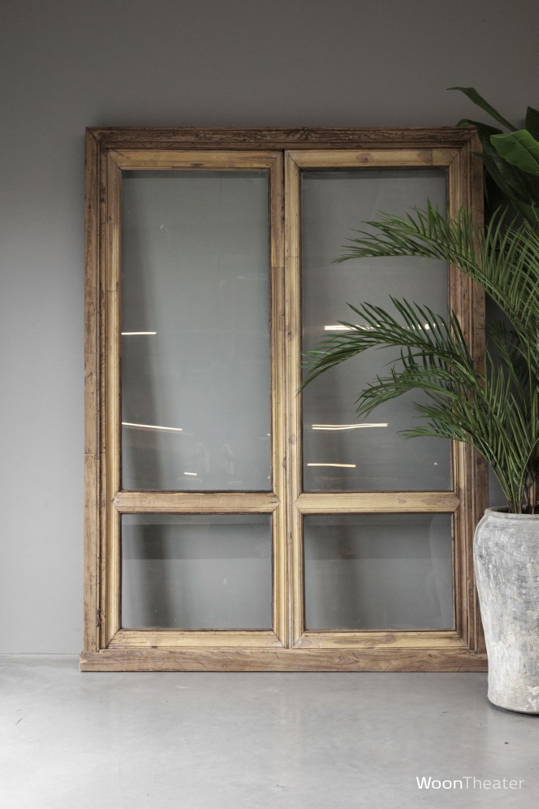 Origineel oud deurpui glas | India