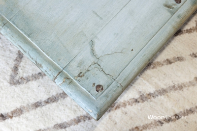 Vintage salontafel | blauw/groen | India