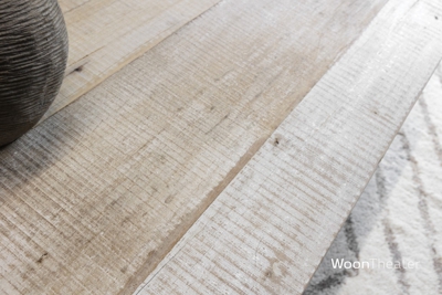 Vintage salontafel met plank | oud hout